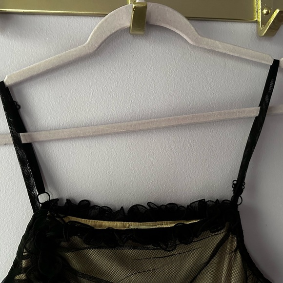 Boston Proper Black Tulle Top Size M - Picture 2 of 11